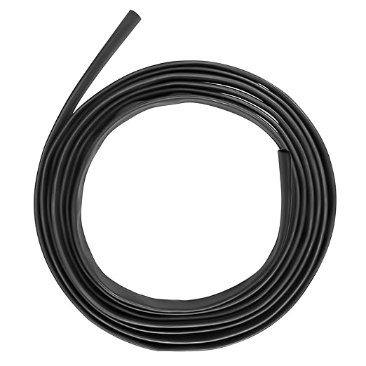 XHF UL Listed 1/2 Inch 10Ft 3:1 Waterproof Heat Shrink Tubing Roll Marine Grade Adhesive Lined Heat Shrink Tube, Insulation Sealing Oil-Proof Wear-Resistant Black