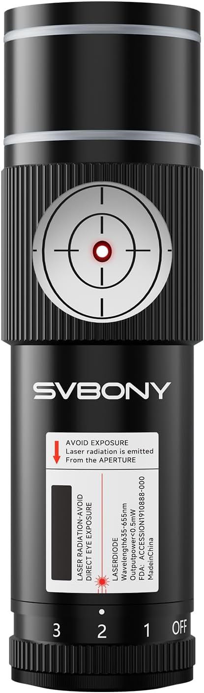 SVBONY SV121 Next-Generation Red Laser Collimator, 1.25 inch Adjustable by SVBONY