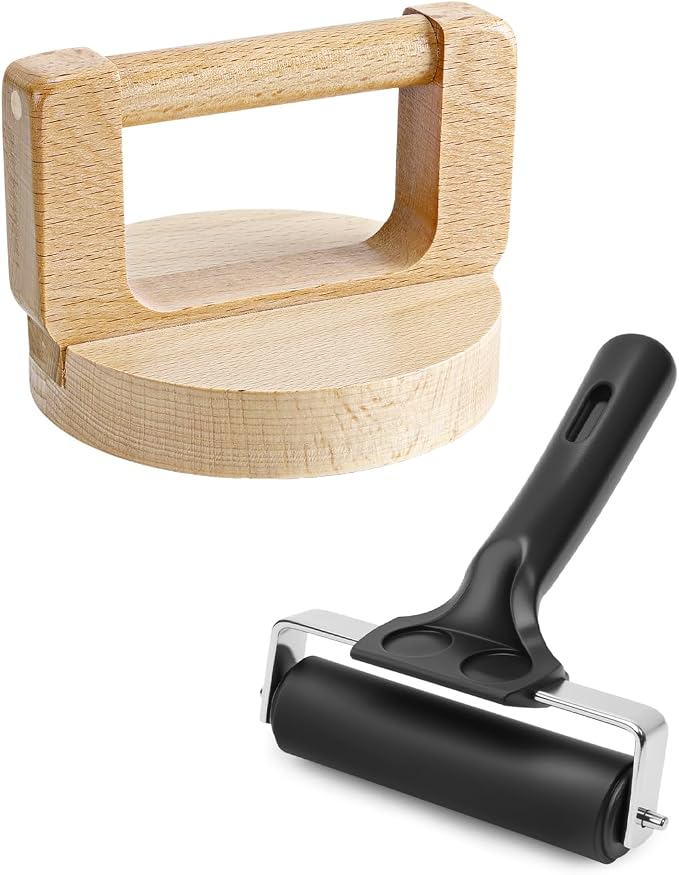 UCEC 2 Pack Block Printing Baren & 4 Inch Brayer Roller Set by UCEC