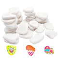 Lifetop 50PCS White Rocks for Painting, 1.2"-2.0" Smooth Natural Irregular DIY by lifetop