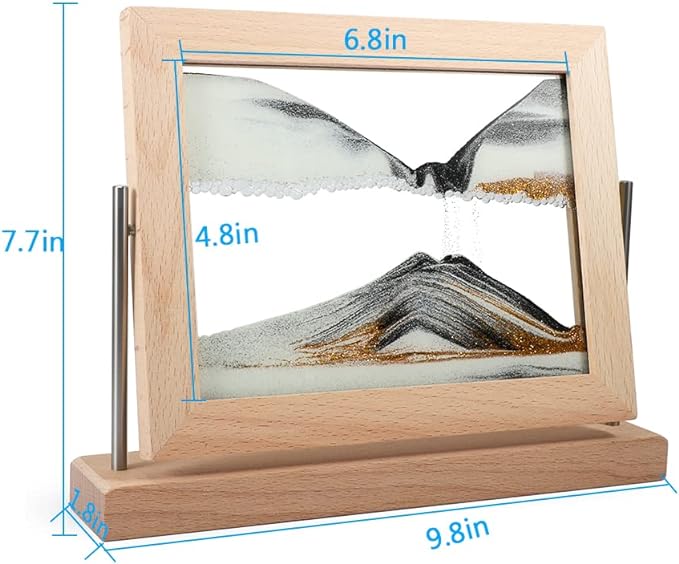 Bochino Moving Sand Art Picture Dynamic Sand Picture 3D Sand Art Frame - Image 2