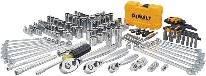 DEWALT Mechanics Tool Kit (DWMT73803) and Screwdriver & Drill Bit Set (DWA2FTS100)