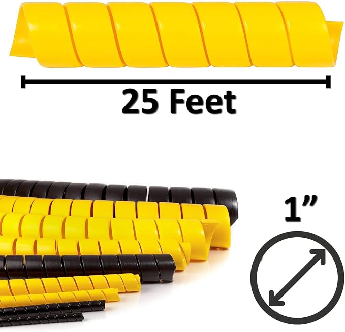 Electriduct 1 Inch Heavy Duty Spiral Wrap HDPE Flexible Plastic Cable Sleeve - Image 3