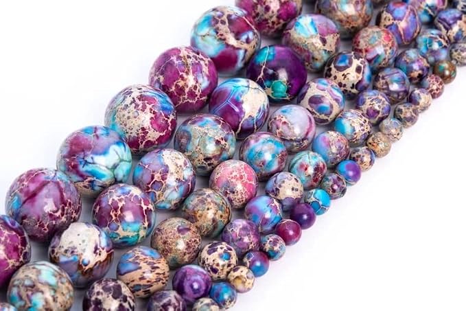 Zenkeeper 116 Pcs Sea Sediment Imperial Jasper Beads - Image 3