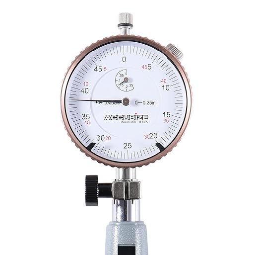 Accusize Industrial Tools 0.7-1.5'' by 0.0005'' Ddial Bore Gauges, Stem Length 6'', Ee20-5015
