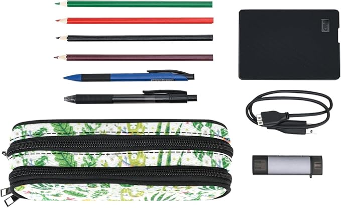 ANANGTEE Green Cactus Llama Pencil Case - Image 2