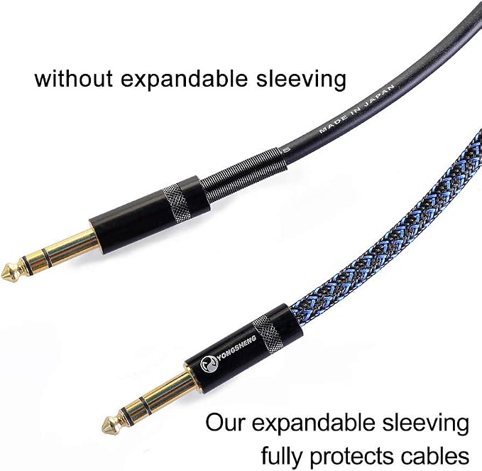 100ft - 1 inch PET Expandable Braided Sleeving – BlackBlue – Alex Tech Braided - Image 2