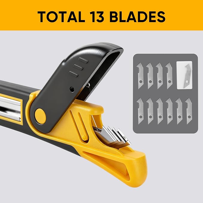 STEELITE Plexiglass Cutter Acrylic Cutting Knife and 13 Pcs Blade Set - Image 2
