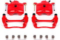 Power Stop Front S2660 Pair of High-Temp Red Powder Coated Calipers
