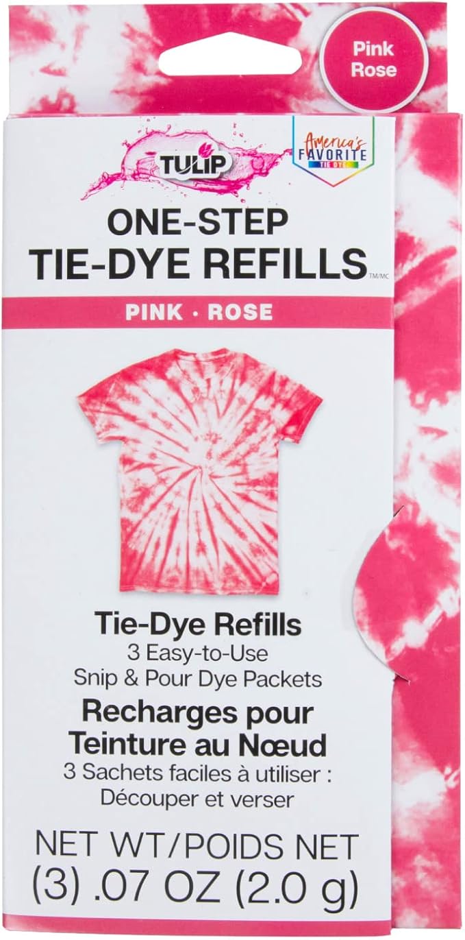 Tulip One-Step Tie-Dye Kit, 3 Fabric Dye Refill Packs by Tulip
