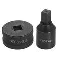 HARFINGTON Hydraulic Hole Punch Die 9.8x9.8mm Square Hole 40Cr Steel Electric Punching Kit for CH70 Electric Punching Machine, Black