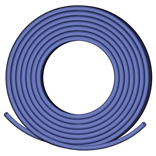 XHF 3/16 Inch 20Ft 3:1 Waterproof Heat Shrink Tubing Roll Marine Grade Adhesive Lined Heat Shrink Tube, Insulation Sealing Oil-Proof Wear-Resistant Blue