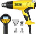 LCD Heat Gun with5 Preset odes, Long Lifespan HeavyDuty Hot Air Gun Adjustable 122°F1292°F & Memory Setting for CraftsShrink Wrapping