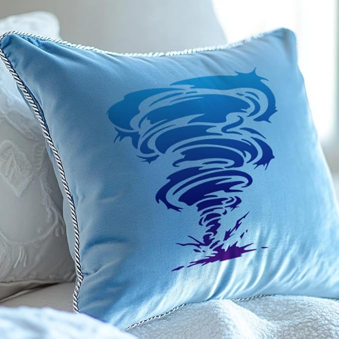 11.8"x11.8" Tornado Wall Stencil Templates Reusable Plastic Stencils - Image 7