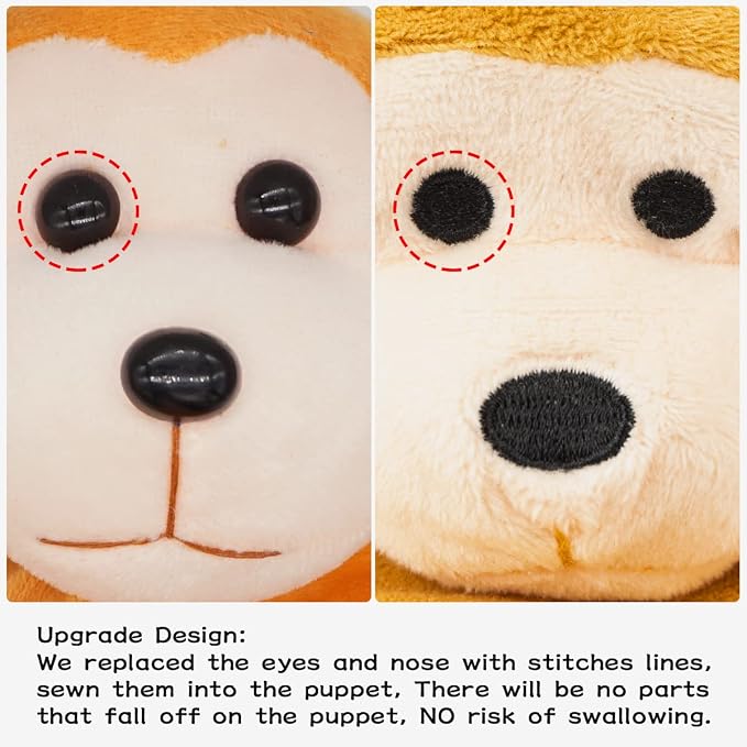 Yolococa Plush Animal Hand Puppet Set, and Elephant Puppets - Image 7