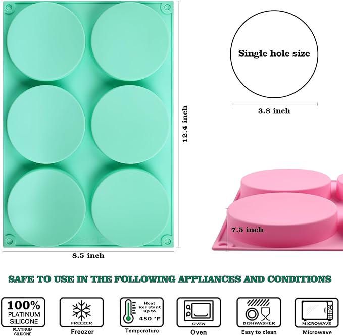 HUAKENER 2 Pcs Silicone Muffin Top Pans - Image 3