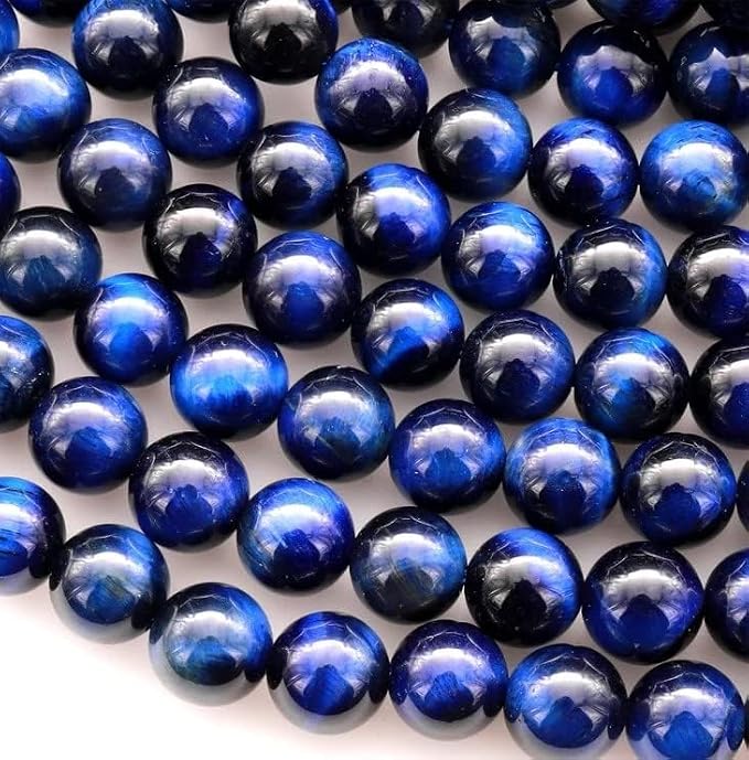 Zenkeeper 116 Pcs Blue Tiger Eye Beads - Image 2