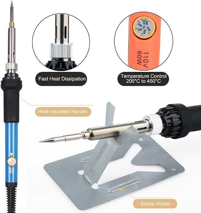 Wood Burning Kit, WoodBurning Tool Adjustable Temperature 200~450 ℃ Pyrography - Image 2