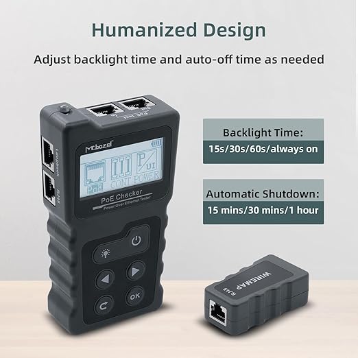 Mcbazel Network Cable Tester, Ethernet Cable POE Tester for CAT5e/CAT6/CAT6a,for Tracker Underground Line Finder for Home Repair