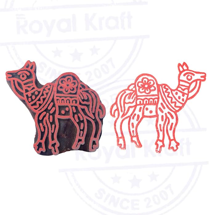 Royal Kraft Wooden Stamps DIY Fabric, Henna Printing Blocks THDtag069 - Image 4