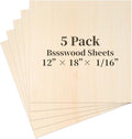 Balsa Wood, Plywood Sheet, Unfinished Basswood Blanks, 12×18×1/8 in, Paint; by MOWPOG