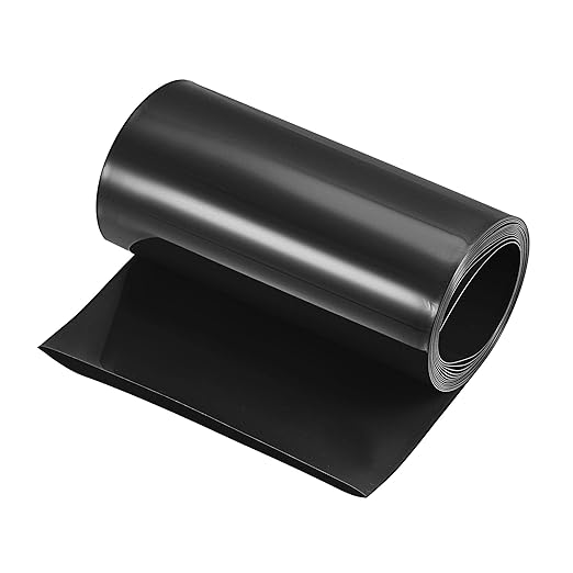 MECCANIXITY Battery Wrap PVC Heat Shrink Tubing 95mm Dia 150mm Flat 10 Feet(3meters) Black Good Insulation for Battery Pack