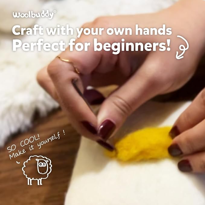 Woolbuddy Needle Felting Kit for Beginner Adults, Starter Set - Image 6