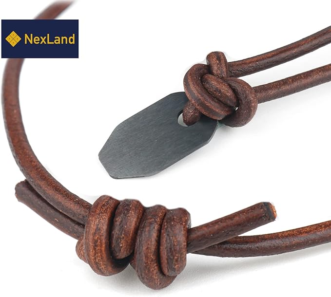 FNL Ceramic Fire Starter Necklace Leather Cord