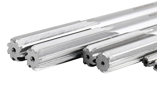 Accusize Industrial Tools Over and Under Sizes 0.1240'' Thru 0.5010'' HSS M2 Premium Chucking Reamer Set, Right Hand Cut, 14pcs/Set, 5528-SX00