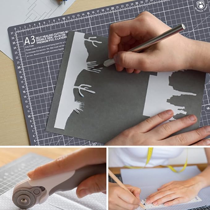Headley Tools 18"x12" Thickened Self Healing Cutting Mat, A3 Rotary Cutting - Image 6