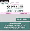 Sleeve Kings Medium Square Card Sleeves – 110 Pack, 65 x 65 mm, Extra Clear 60 by SleeveKings
