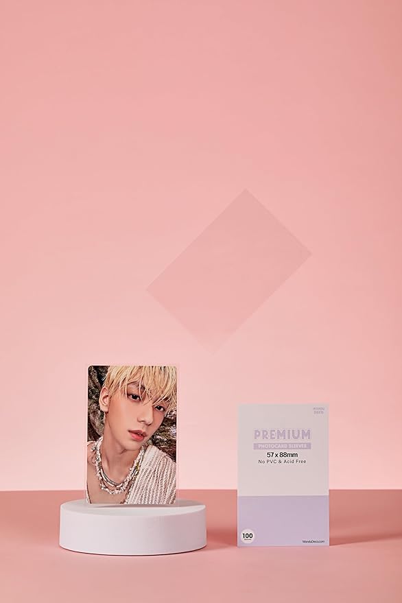 Mandu Deco Kpop Photocard Sleeves Clear Polypropylene Card Protector - Image 3