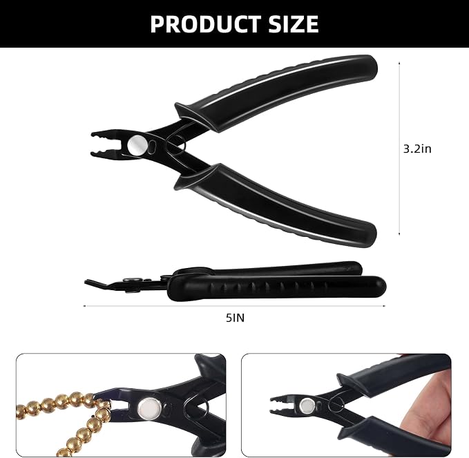 URSKYTOUS Bead Crimping Pliers Bead Crimper Tool - Image 2