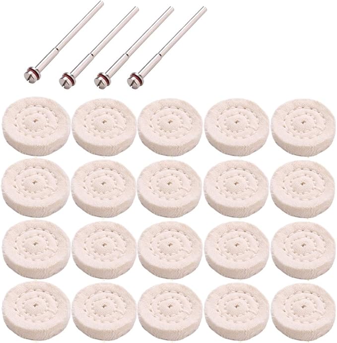 Mini Buffing/Polishing Wheel Muslin Buffs for Dremel Rotary Tool