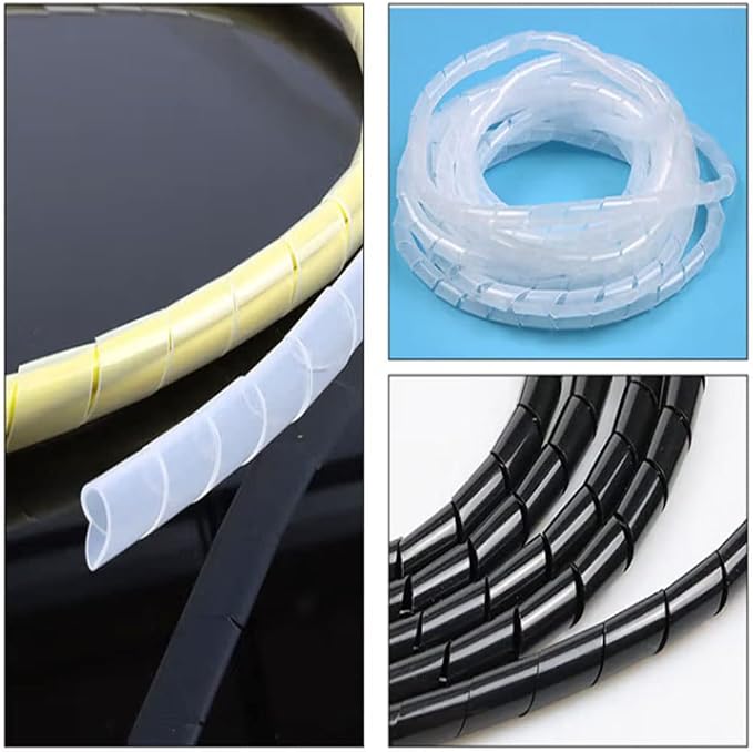 Spiral Cable Wrap -20 Ft 1/2" Cable Management Sleeve Organizer - Image 5