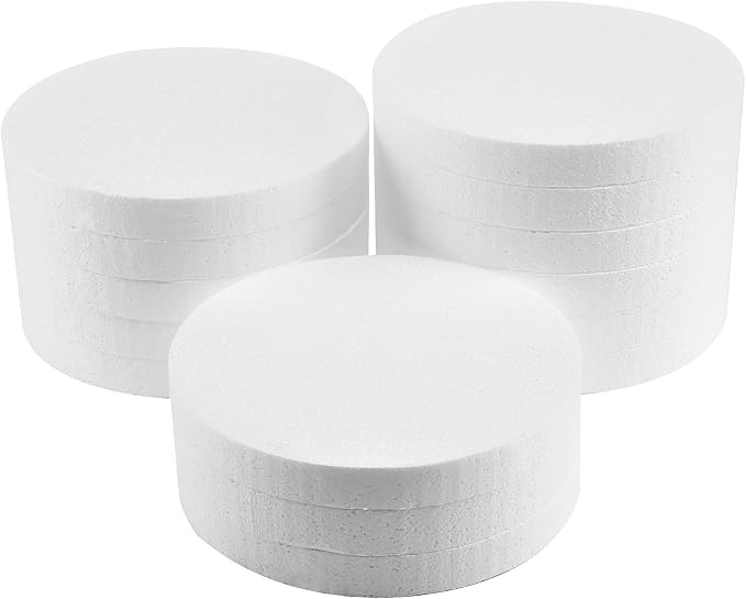 FFchuanhe 14 Pack Crafts Foam Circles, Polystyrene Round Foam Discs - Image 6