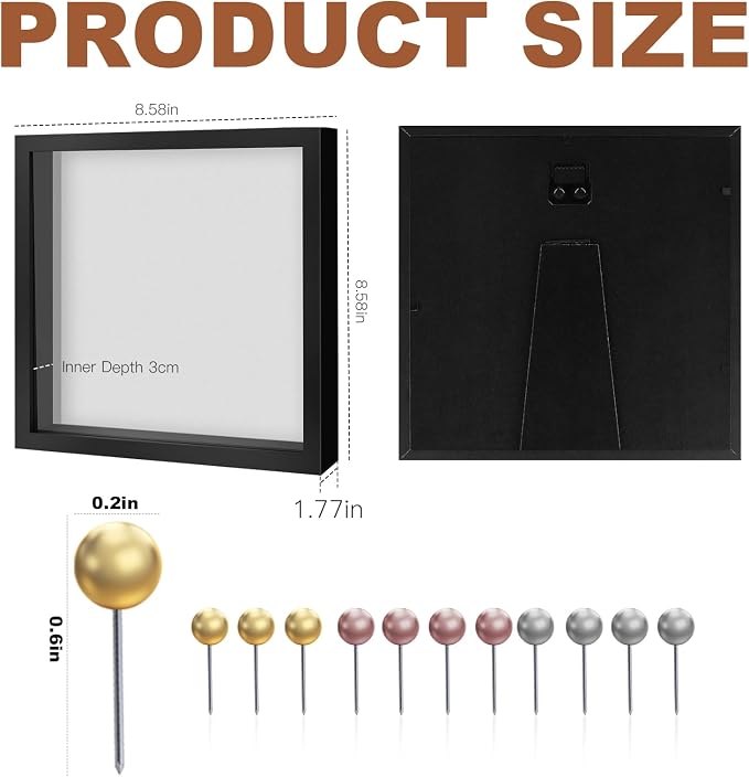 Ninsula 8x8 Shadow Box, Shadow Box Frame - Image 2