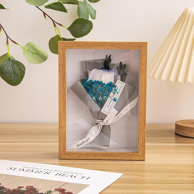 Shadow Box Frame, Rectangular Glass Display Case - Image 2