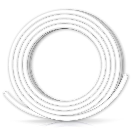 XHF 3/8 Inch 3:1 Waterproof White Heat Shrink Tubing 20 Ft Marine Grade Wire Cable Adhesive Lined Tube Insulation Seal Against Moisture Corrosion and Air Leakage