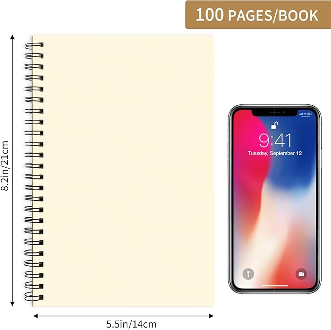 EOOUT Sketch Book for Kids, 12 Pack, A5 Blank Spiral Notebooks Sketchbooks - Image 2
