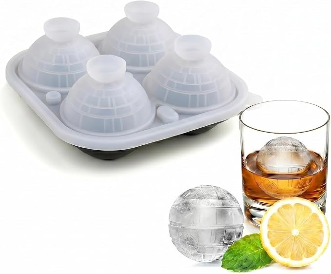 SpaceTime Large Ice Cube Tray, Silicone Ice Cube Trays by SpeceTime