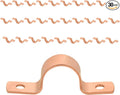 Pro 30-Pack EFIELD 5/8-Inch Copper Pipe Straps, Two-Hole Clamp Mount, Copper Made, (COPPER126)