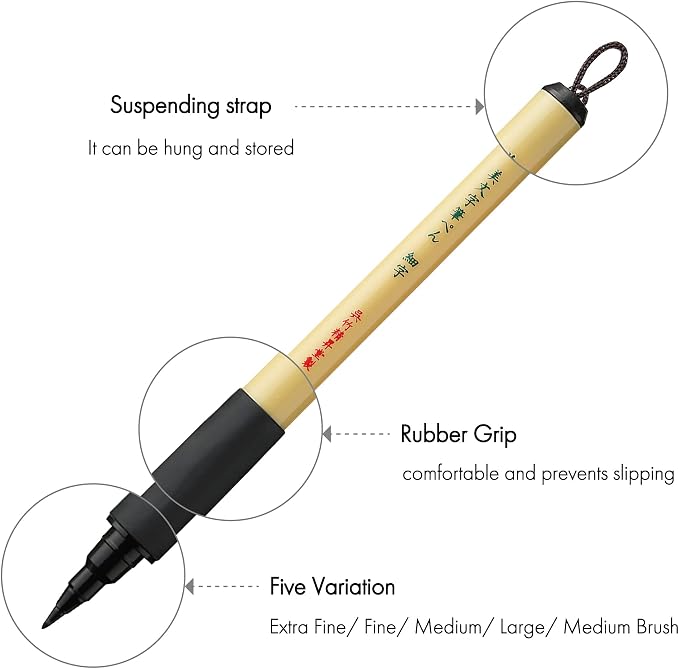 Kuretake Bimoji Brush Pen, Hand lettering and Illustration, - Image 3