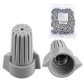 UL Listed Grey Winged Electrical Wire End Connectors Caps Bulk 100 Pack Large Twist-on Wire Connectors Nuts 18-8 AWG,HS P15 Type Screw Terminals