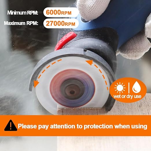 Carbide Multi Wheel 2inch - BRSCHNITT Wood Cutting Disc mini Angle Grinder 10mm Bore for Cutting Wood, Copper, Aluminum, Plastic and Soft Metal