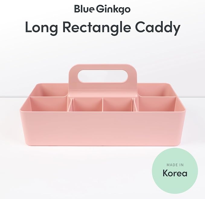 BLUE GINKGO Stackable Organizer Caddy, L-Rectangle, Made in Korea | Portable. - Image 2