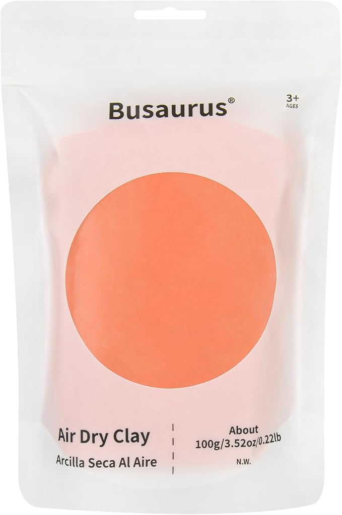 100g Orange Air Dry Foam Clay, DIY Magic Model Clay by BusaurusToys