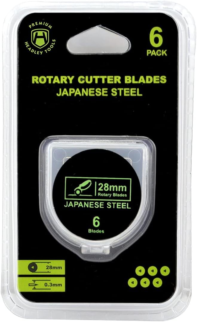 HEADLEY TOOLS 28mm Rotary Cutter Blades 10 Pack Fits Olfa, Replacement Rotary - Image 7