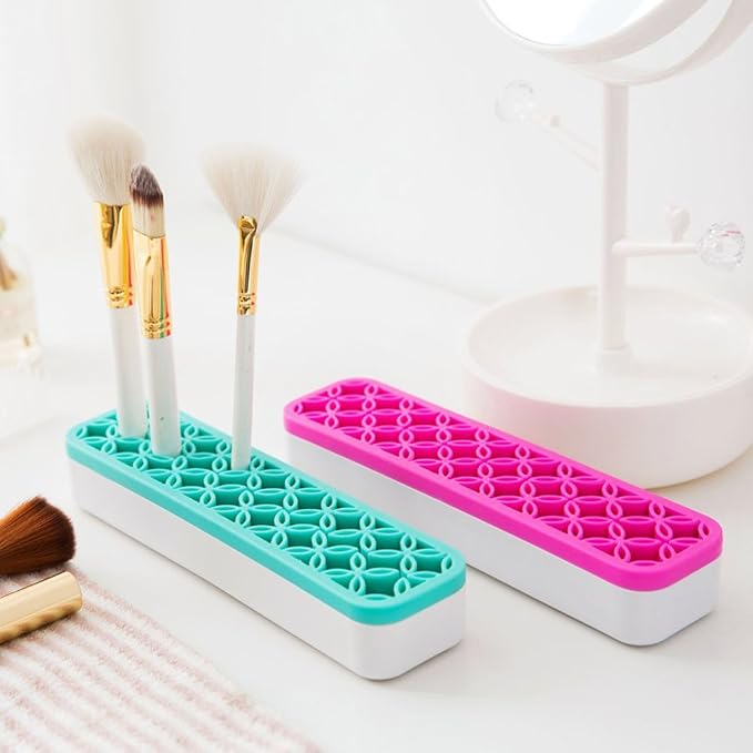 Desktop Organizers, Cosmetic Storage Box& Desktop Storage Box Blue - Image 7