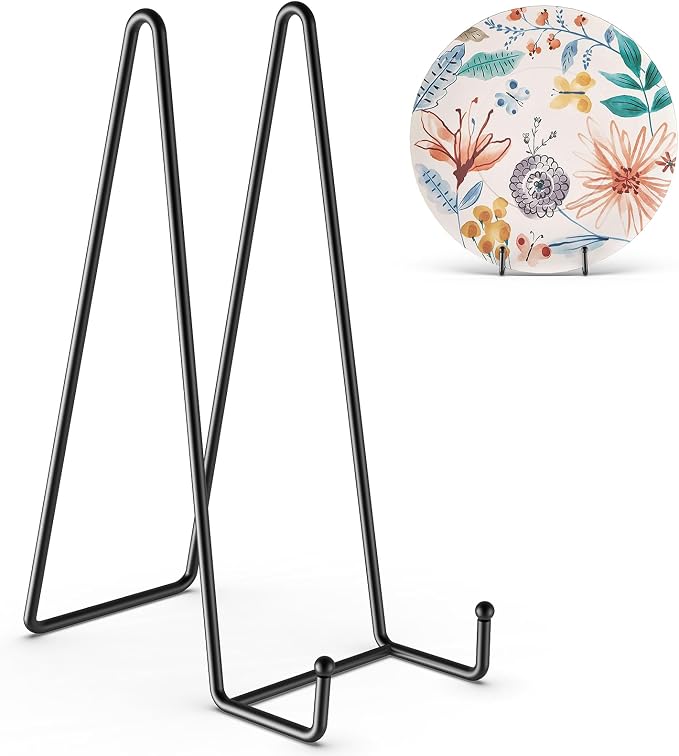 3 Pack 12 Inch Plate Stands for Display by HONGYUTAI
